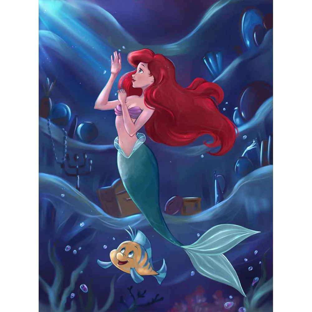 Mermaid - 11CT Stamped Cross Stitch(40*55cm)