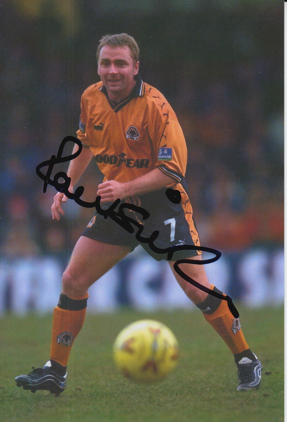 WOLVES HAND SIGNED PAUL SIMPSON 6X4 Photo Poster painting 1.