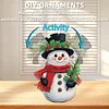 Snowman DIY Acrylic Shaking Head 5D DIY Diamond Art Tabletop Ornament Home Decor