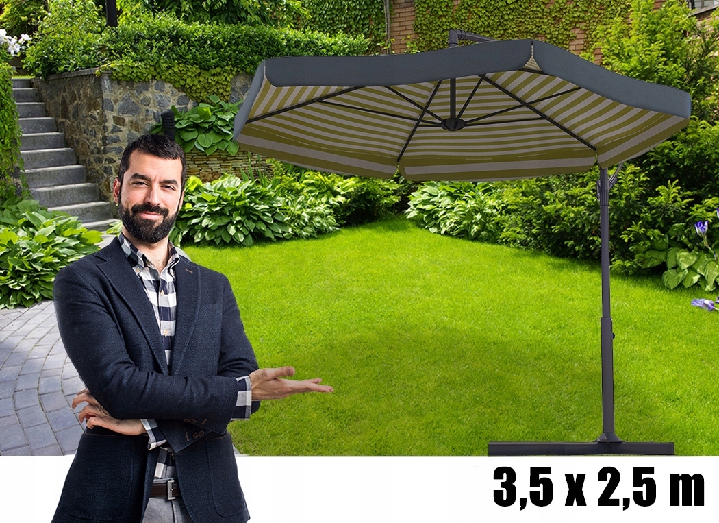 Duży PARASOL OGRODOWY SKŁADANY z Falbaną Mocny Kod producenta Parasol pawilon ogrodowy exclusive line