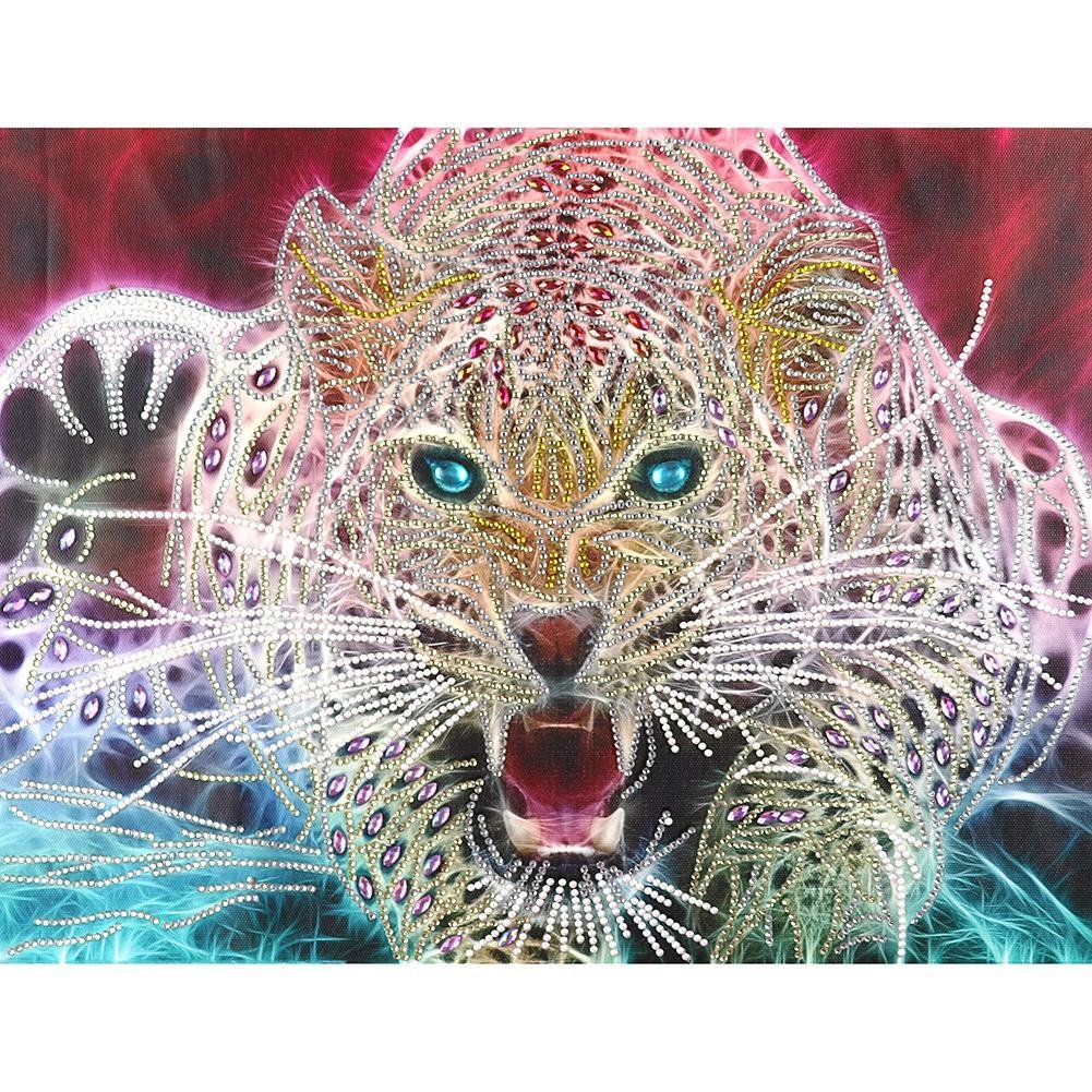Diamond Painting - Special Shaped Drill - Leopard(40*30cm)
