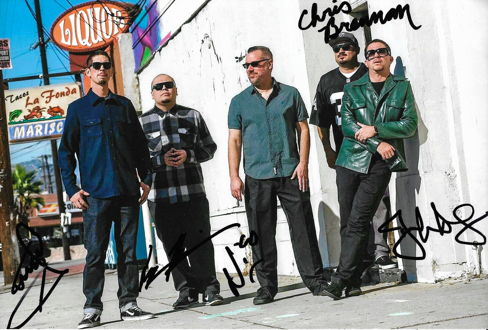 The Aggrolites Band signed 8x12 inch Photo Poster painting autographs