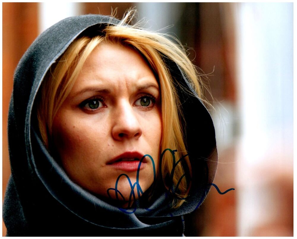 CLAIRE DANES Signed Autographed HOMELAND 8x10 Photo Poster painting A