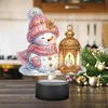 Acryl Weihnachten Schneemann doppelseitig - 5d DIY Bastellampe
