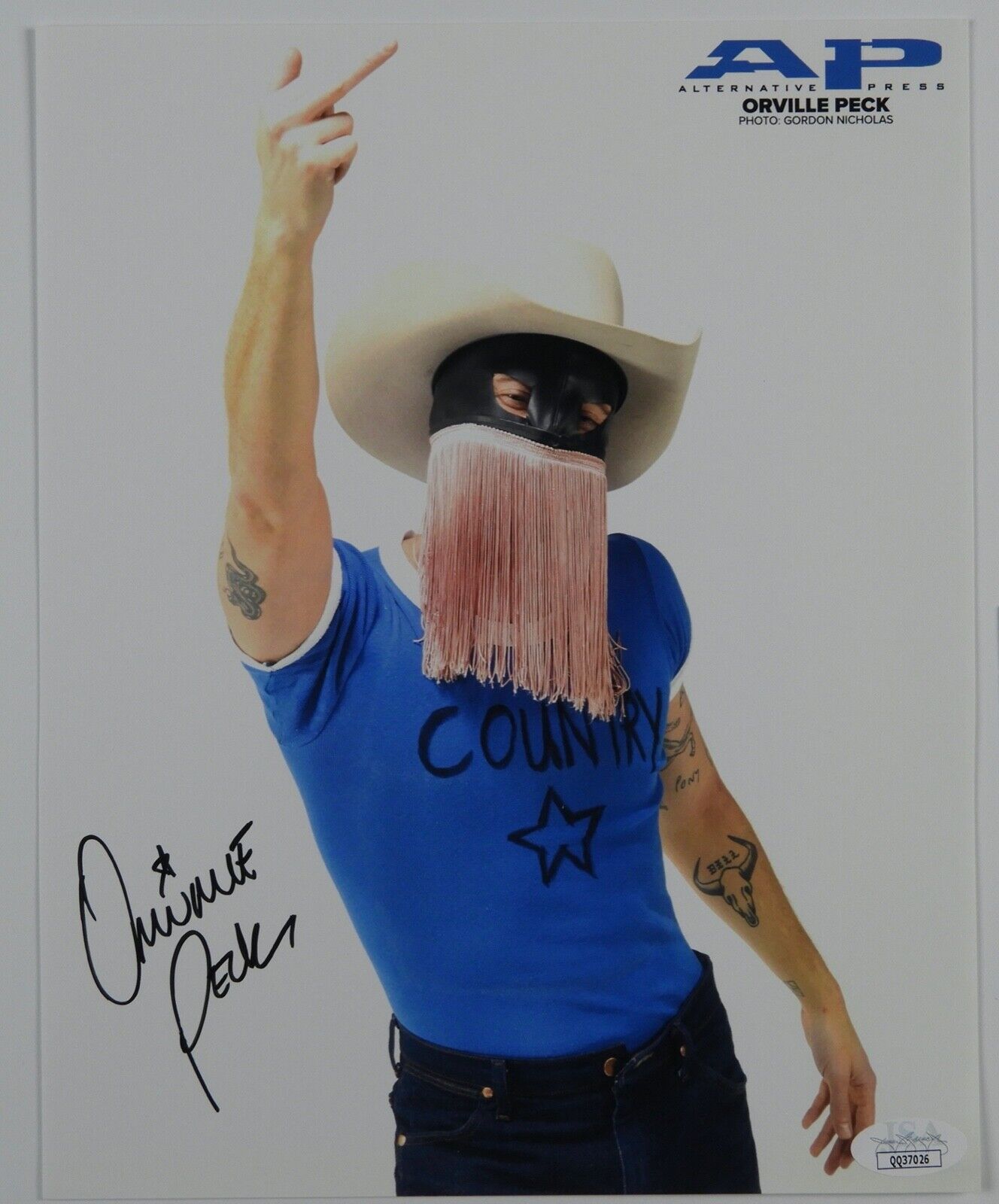 Orville Peck Signed JSA Autograph Photo Poster painting 8 x 10 Alternative Press Magazine