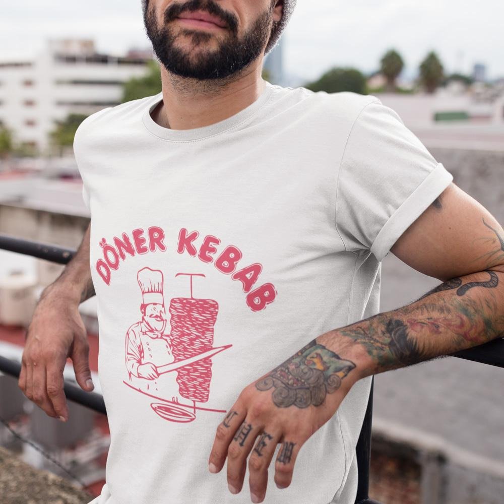 Newest Hot Summer Short Sleeve T Shirts Doner Kebab Donerspie Funny Tee Shirt Kebab T-Shirts Men's Premium T-Shirt White Tops