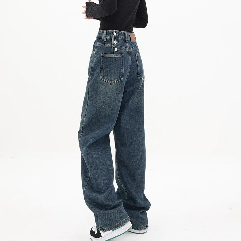 Brownm Vintage Classic Boyfriend Jeans