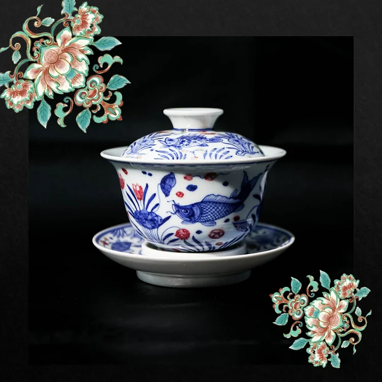 Jingdezhen traditional Chinese tea cup made by master