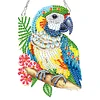 2Pcs Diamond Painting Parrot Diamond Art Pendant Wall Decor