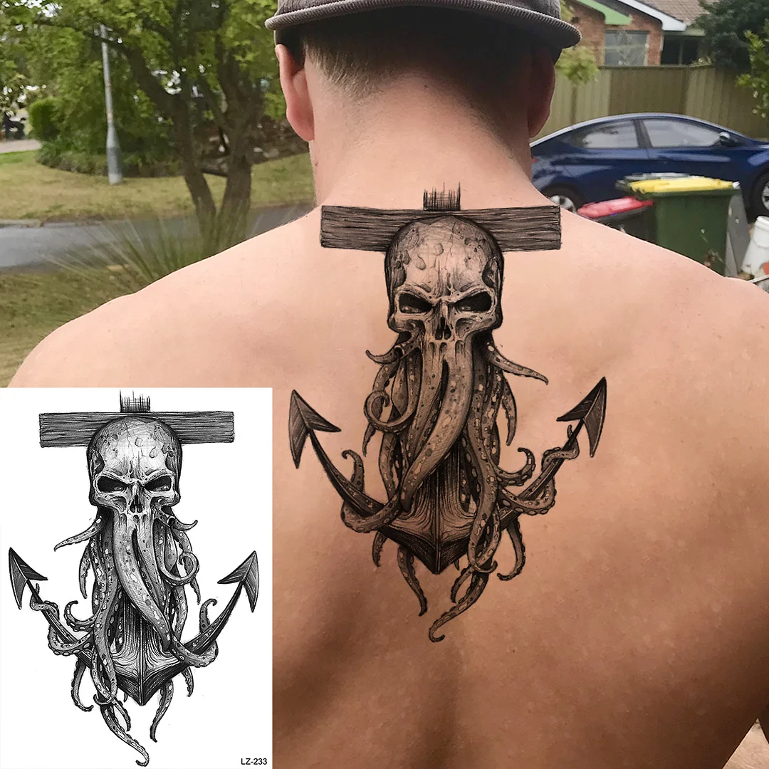 Sdrawing High Quality Lion Tiger Temporary Tattoos For Men Boys Realistic Fake Black Waterproof Tattoos Decal For Adult Party Supplies