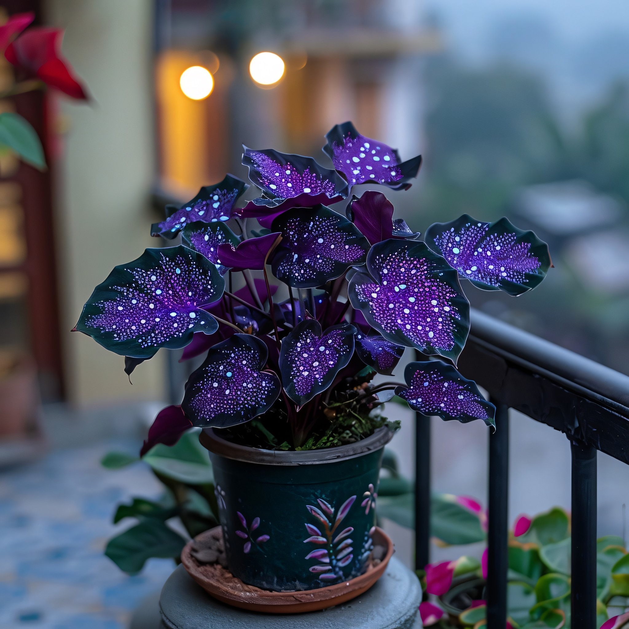 #6-Rare Galaxy Polka Dot Begonia🌌☘️