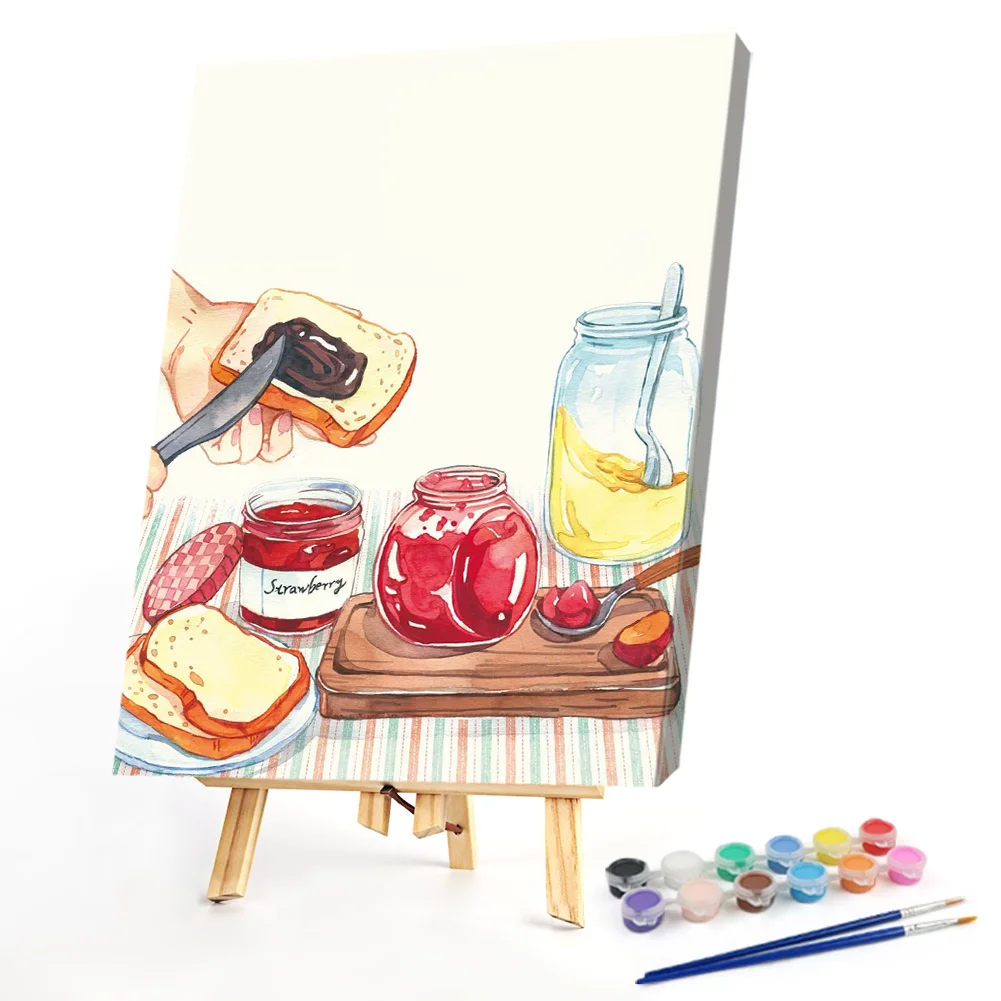 Cartoon Snack - Paint By Numbers(40*50CM)