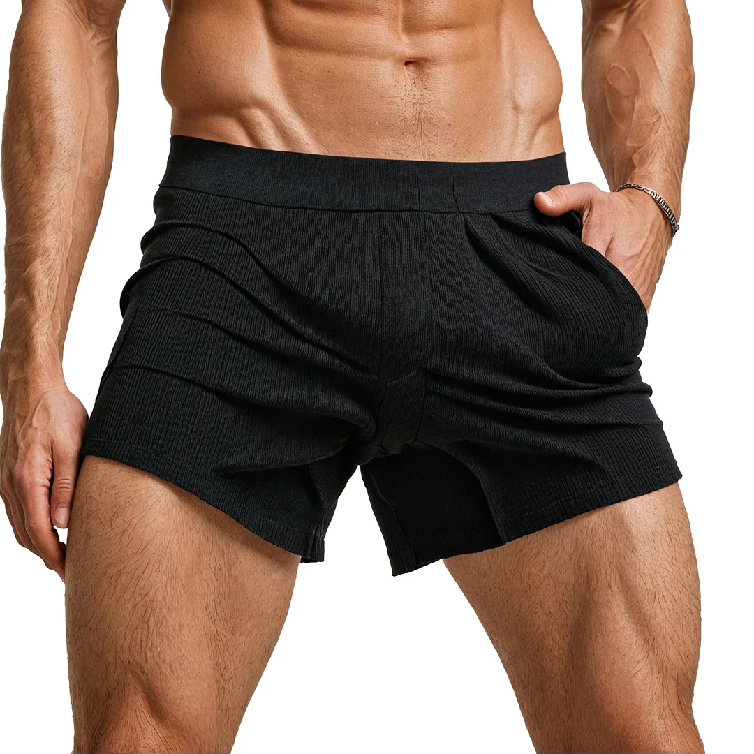 Men's Solid Color Tight Shorts-inspireuse