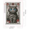5D diy volle quadratische bohrer diamant malerei cheshire katze kit wohnkultur 45x65cm