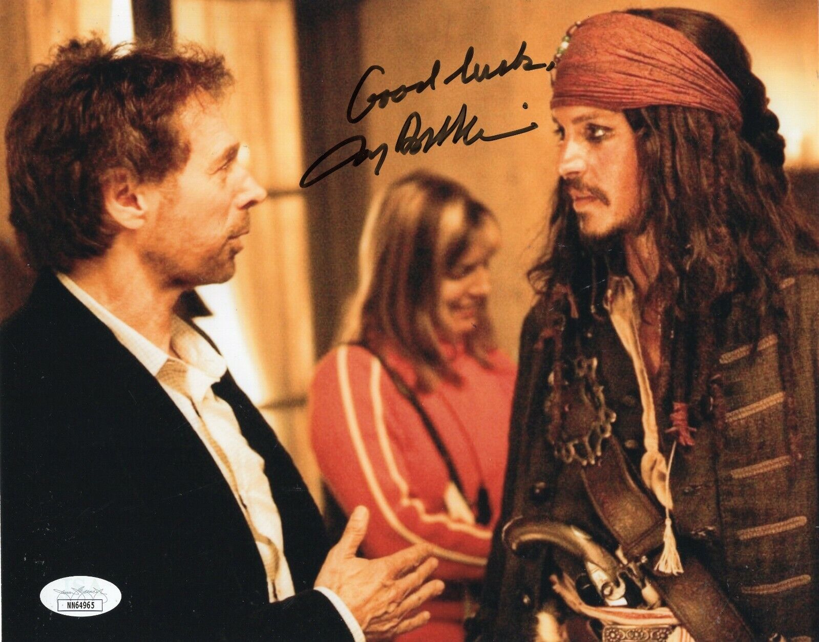 Jerry Bruckheimer Signed Pirates of The Caribbean 8x10 Photo Poster painting w/JSA COA NN64965