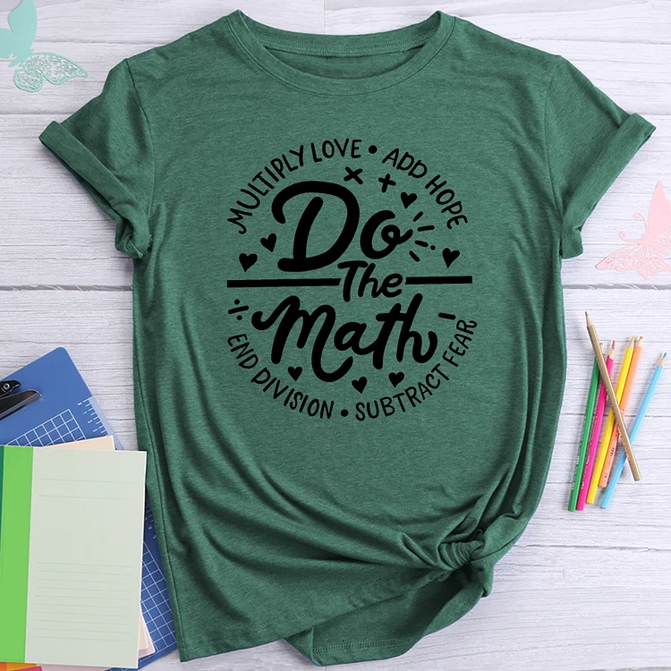 Funny Math Teacher Womens T-Shirt Tee-014785