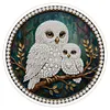 DIY Pearl Painting Art Kit,Round Dust-proof Outer Frame with Tassel Hanging Kit