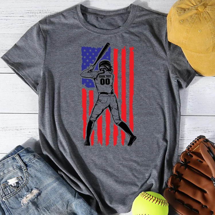 Softball life Round Neck T-shirt-0025851