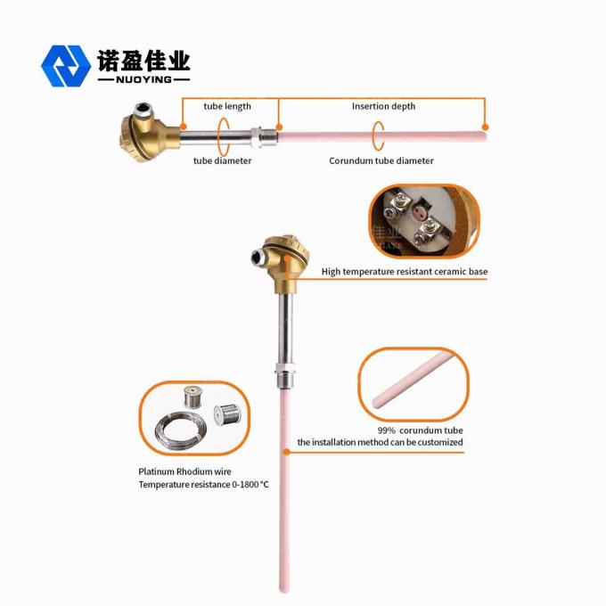 0.5mm Wire Platinum Rhodium Thermocouple 25mm 22mm 16mm 1