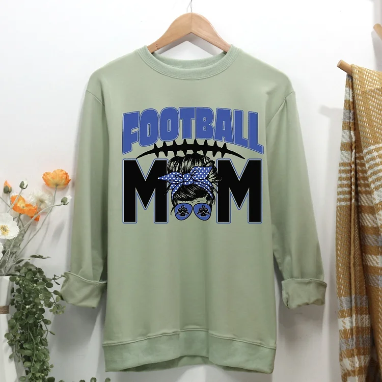 Football mom Women Casual Sweatshirt-Annaletters