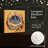 (25x25cm)DIY Pearl Painting Xmas Framed Handmade Pearl Material Art Kit Living Room Decor