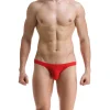 Men's Sexy Ultra-thin Transparent Ice Silk Low-waist U-convex Briefs