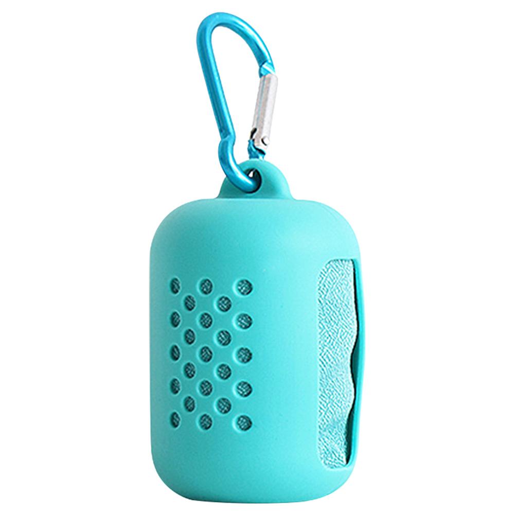 

Quick Dry Towel Silicone Towel Storage Case Towels Carry Box, Light blue, 501 Original