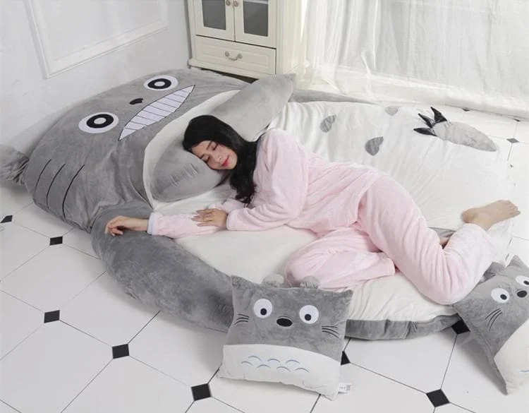 Kawaii Totoro Velvet Sleeping Mat Bed SP13314