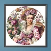 Retro Girl - Diamond Painting - Full Round Drill (Canvas|40*40cm)