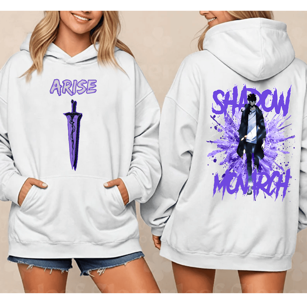 Solo Leveling Shadow Monarch Printed Unisex Oversized Hoodie