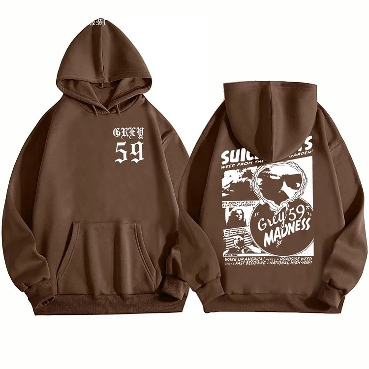 Suicideboys G59 Hoodie Suicideboys Letter Printed Pullover Streetwear at Hiphopee