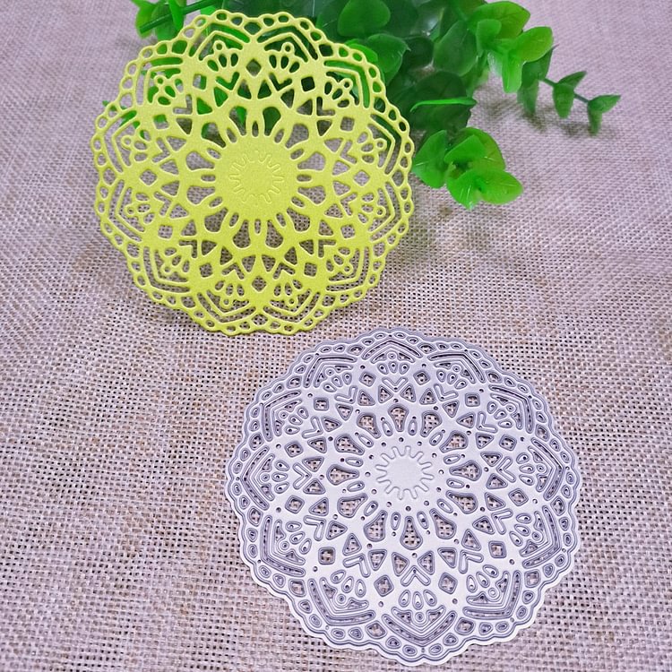 Lace Flower Doily Metal Cutting Die Stencil Template for Scrapbooking Embossing Paper Album Cards Decor Craft New Dies for 2019