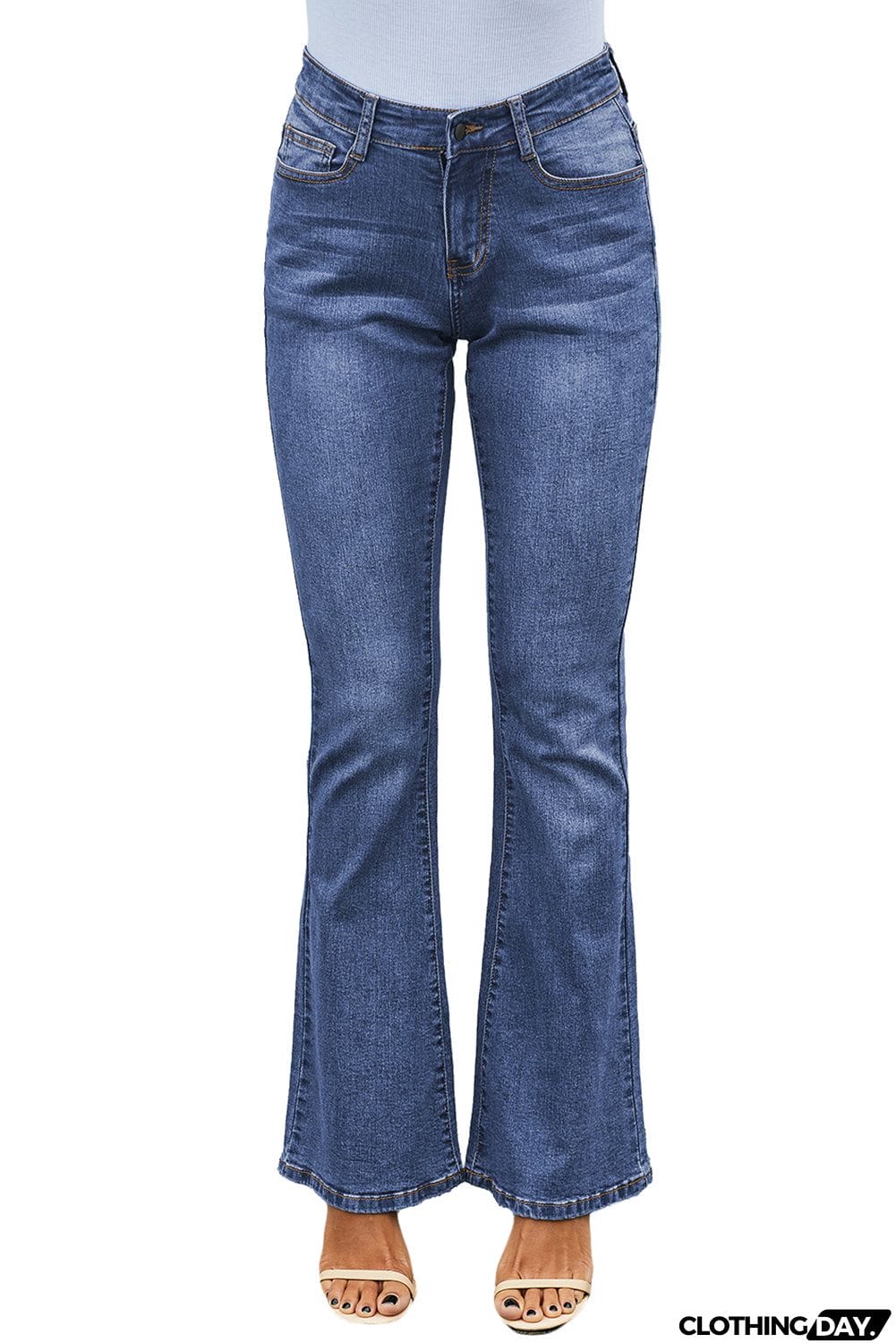 Wash Vintage Wide Leg Jeans