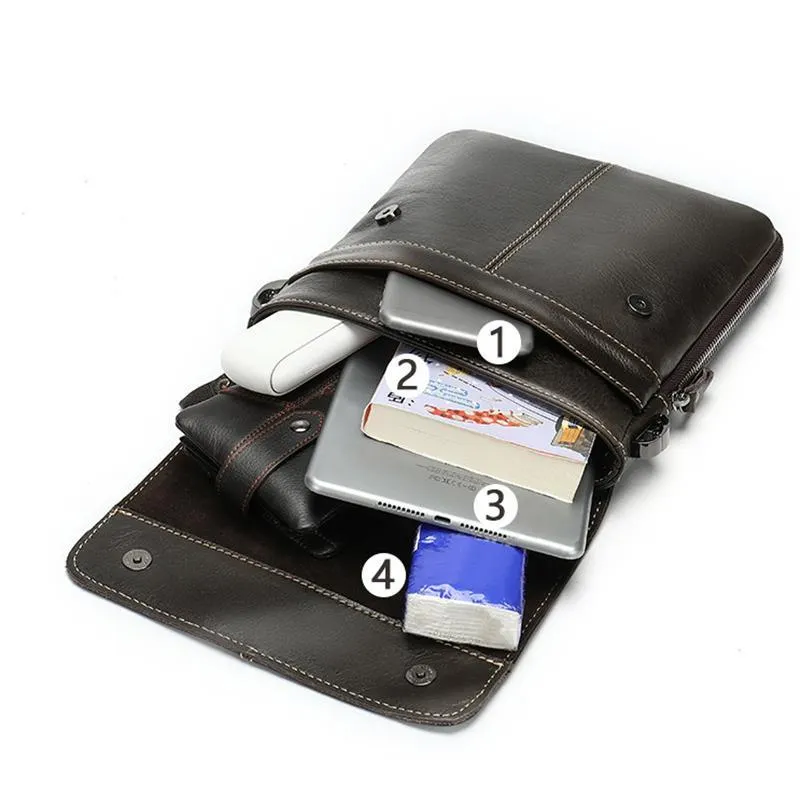 Durable Leather Stitching Crossbody Bags