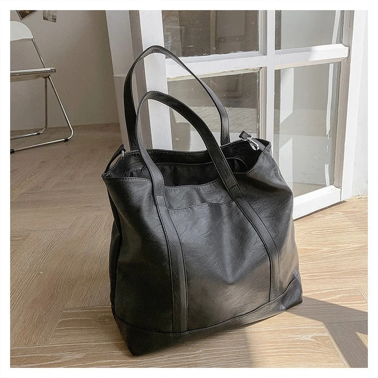 Simple and Large-capacity Handbag Female Summer 2021 New Trendy Fashion High-quality Western-style Shoulder Bag Net Red Tote Bag