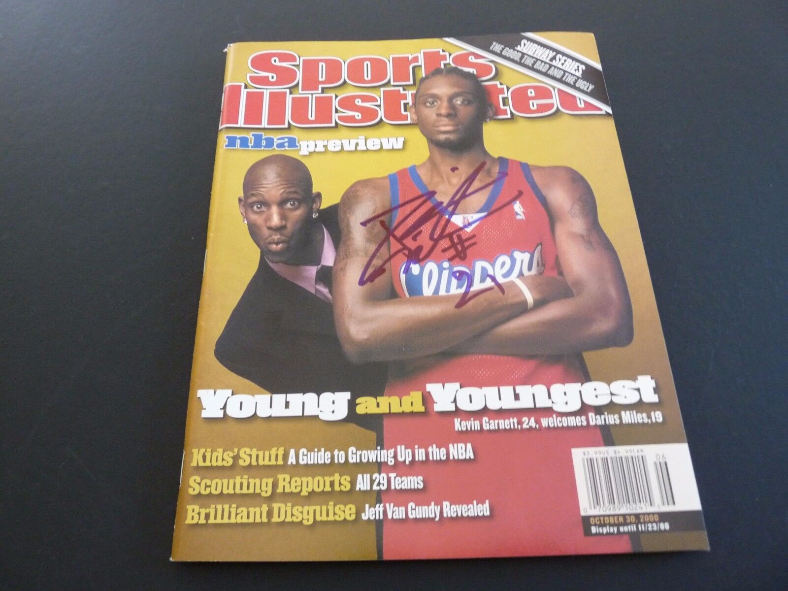 Darius Miles Signed Autographed SI Magazine Photo Poster painting PSA Beckett Guaranteed