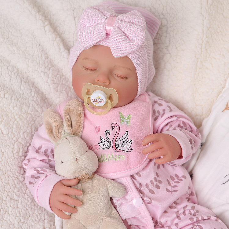 Babeside Erica 20" Realistic Reborn Baby Doll Sleeping Infant Girl Pink Pajamas