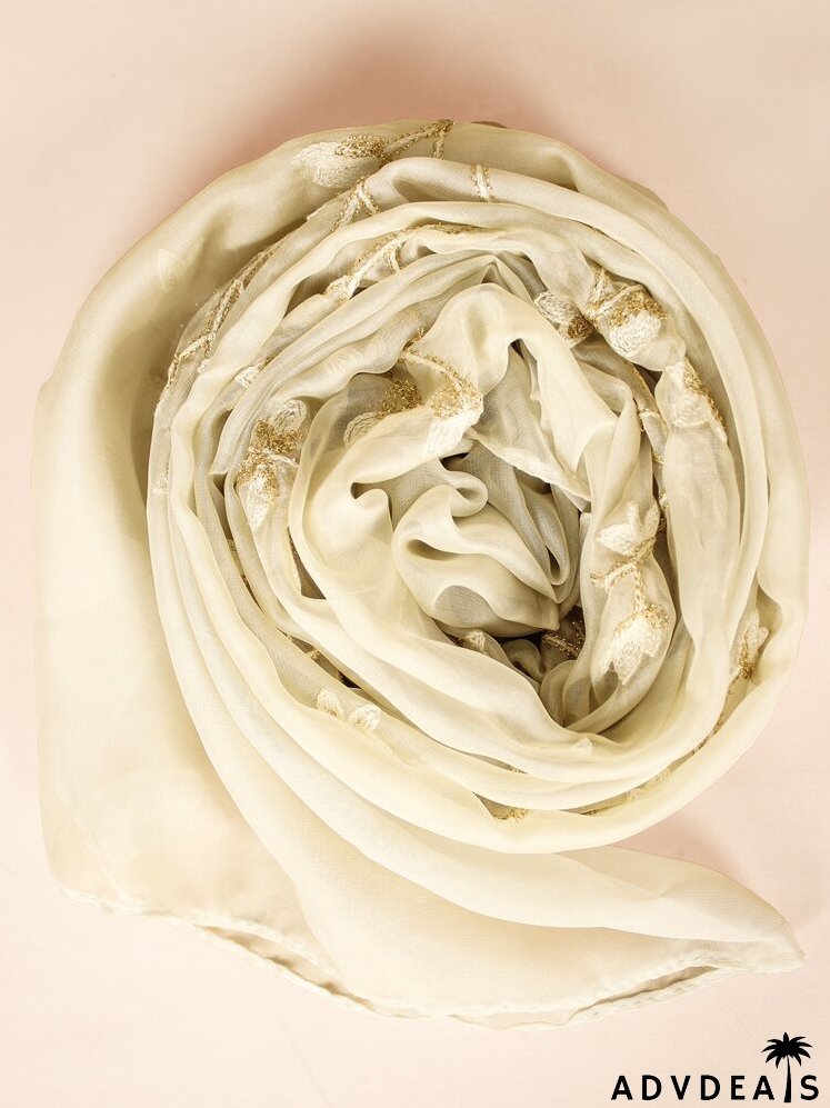 Flower Embroidered Shawl