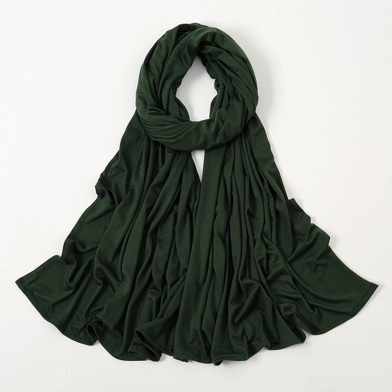 Hot New Solid Color Mercerized Cotton Jersey Scarf Soft Scarf Spot