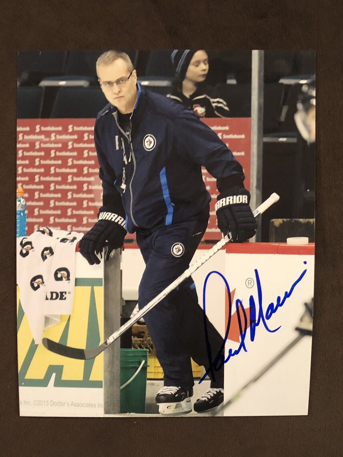 Paul Maurice Winnipeg Jets Head Coach Signed 8x10 Photo Poster painting Autograph