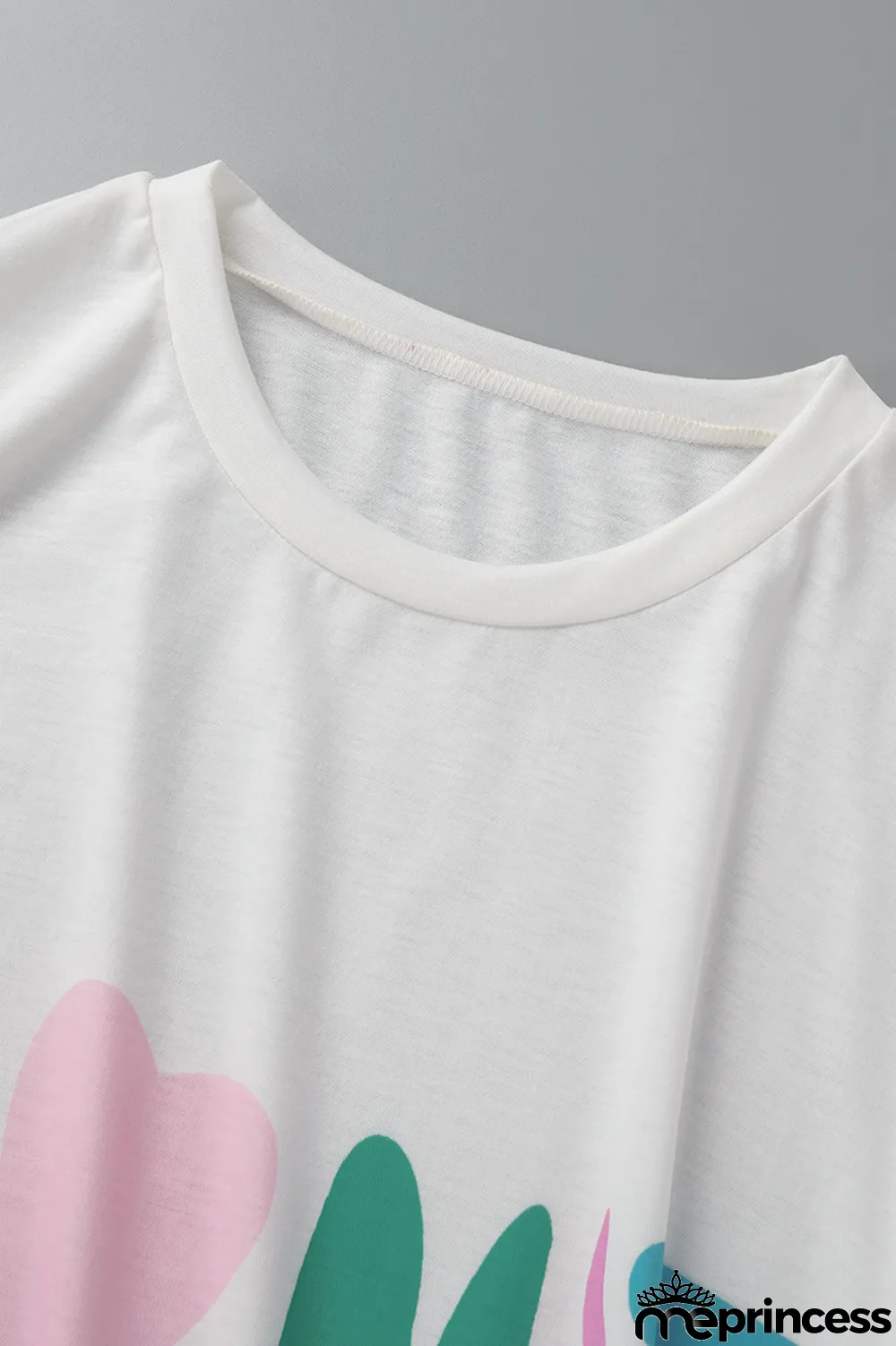 Grey Casual Print Patchwork O Neck Straight Plus Size Dresses