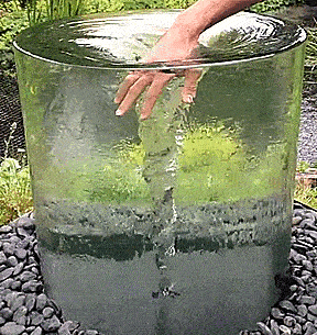 Endless Vortex Water Fountain Yard or Garden Water Feature Endless Vortex Water Fountain Yard or Garden Water Feature