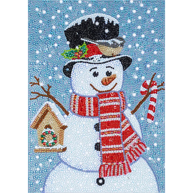 Full Special-Shaped Crystal Diamond Painting - Snowman 30*40CM