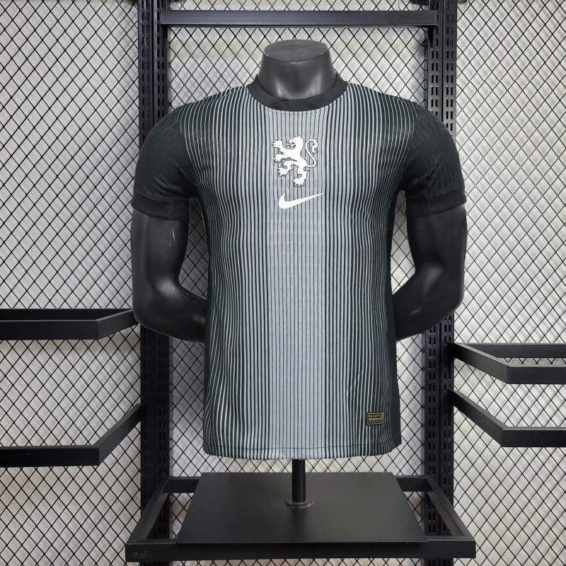 25/26 Netherlands Goalkeeper Player Version Men's Football T-Shirt Thai Quality