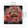 Poppy Puppy-11CT Stamped Cross Stitch 45*45cm/17.72*17.72in