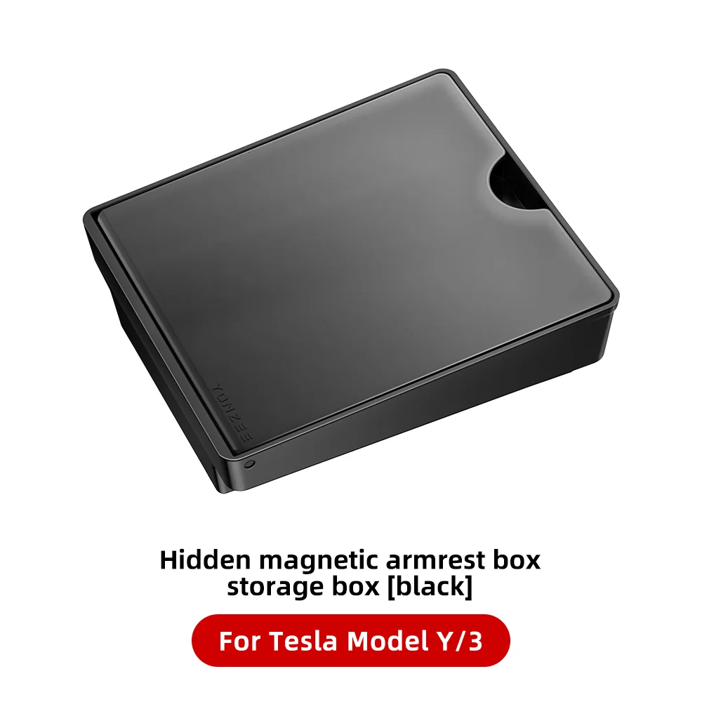 YONZEE Tesla Center Console Magnetic Hidden Storage Box For Tesla Model 3/Y