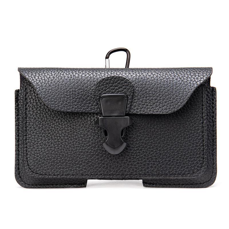 Men's Soft Waist Bag Mobile Phone Bag Belt Bag