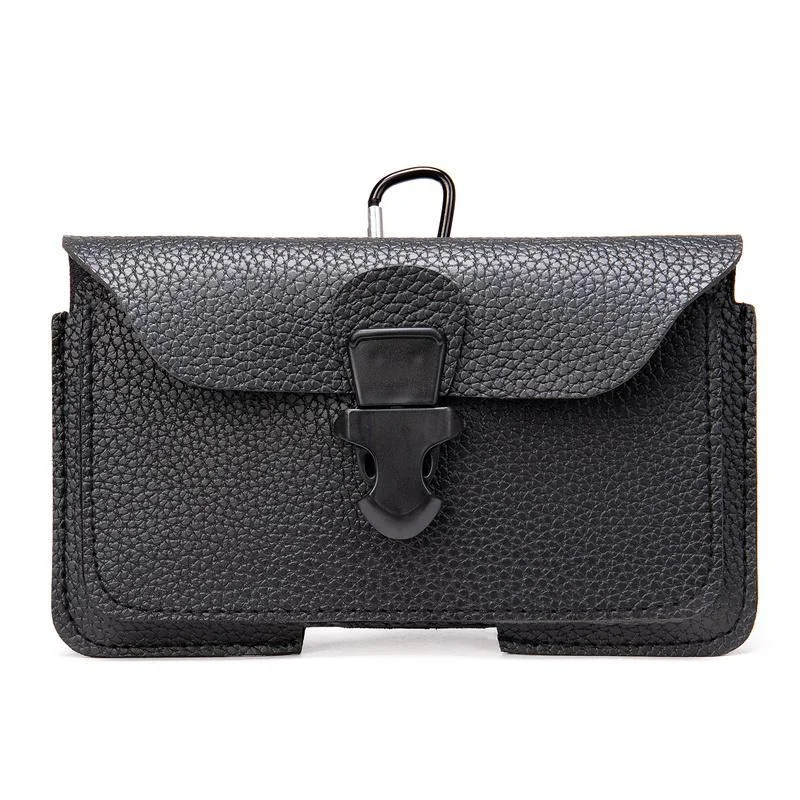 Men's Soft Waist Bag Mobile Phone Bag Belt Bag