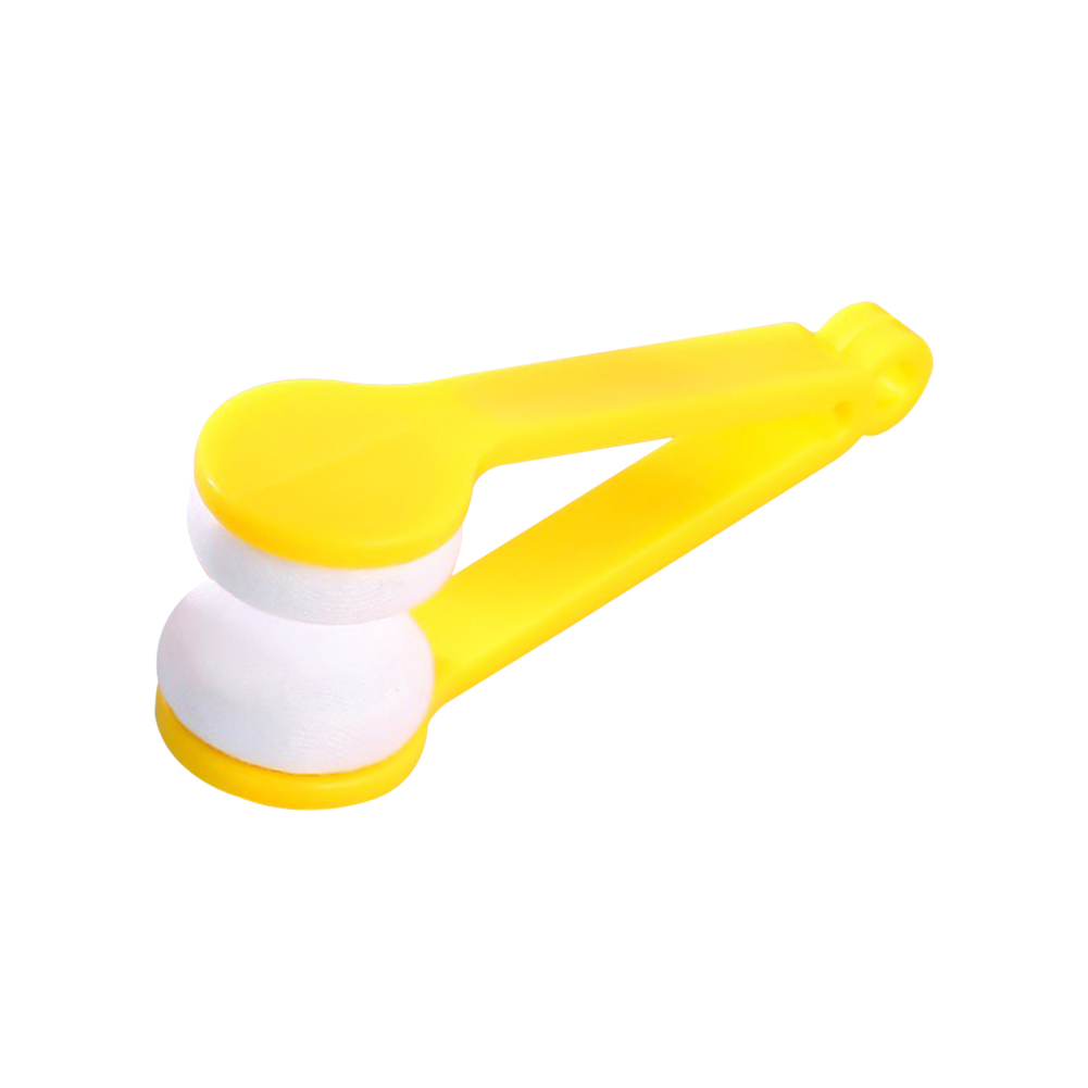 

Glasses Lens Cleaning Brush Portable Microfiber Spectacles Cleaner (Yellow), 501 Original