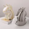 Unicorn Tissue Box Cover,Ceramic Decorative Tissue Box Holder Organizer,Cute Tissue Dispenser Napkin Holder for Bathroom Bedroom Living Room 